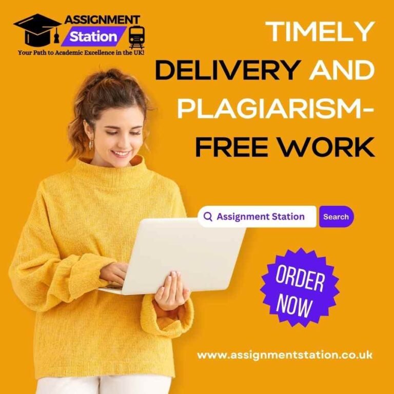 Timely Delivery and Plagiarism-Free Work​